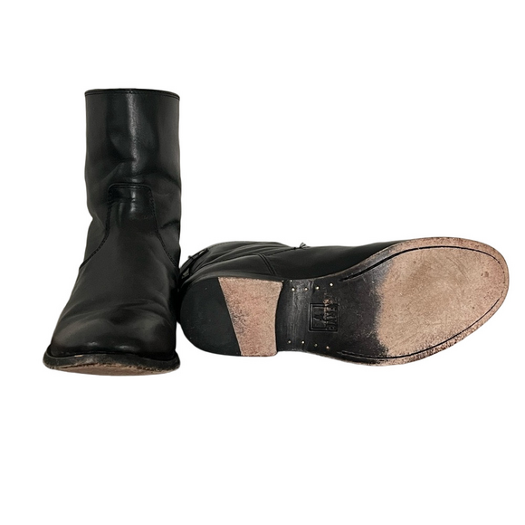 Frye Melissa Button Short Leather Boots Black Size 7.5 - Picture 9 of 15